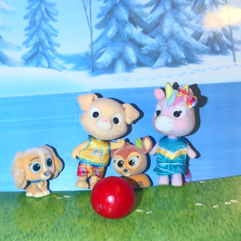 HoneyBee acres Cow and Doggy and 2 Lil friends